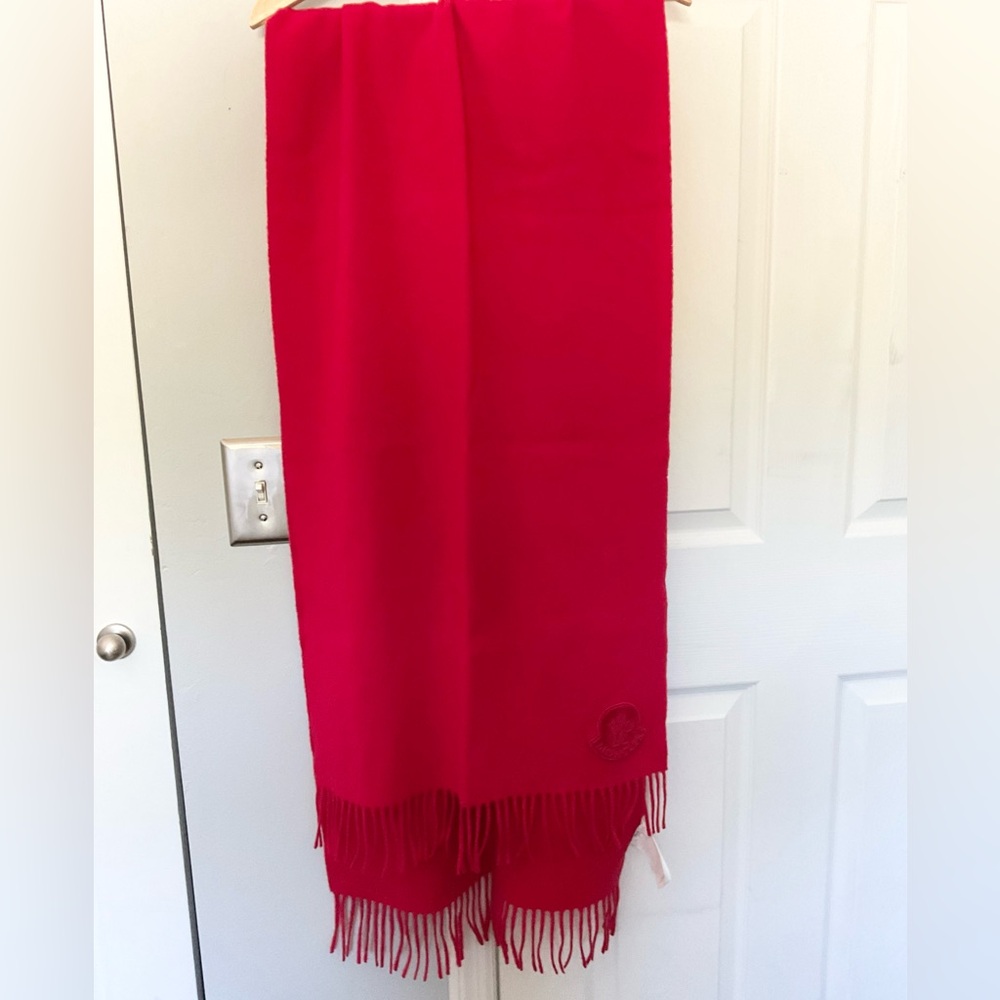 Moncler red scarf